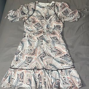 Stevie May floral ruched knee length dress